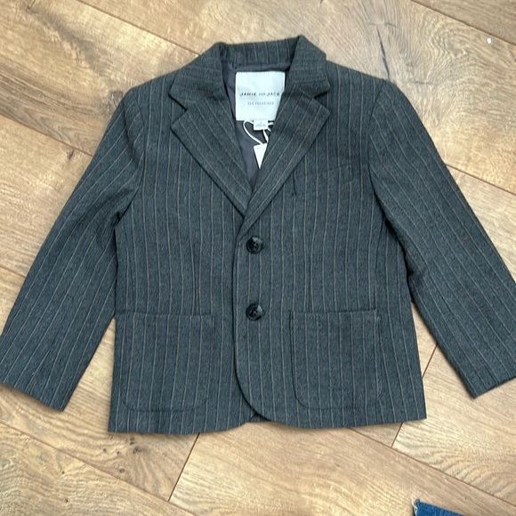 NWT Janie and Jack Grey Blazer/Sport coat. Size 3 - Picture 1 of 4